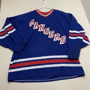 Vintage 90s CCM Air Knit NEW YORK RANGERS Mens NHL Team JERSEY XL